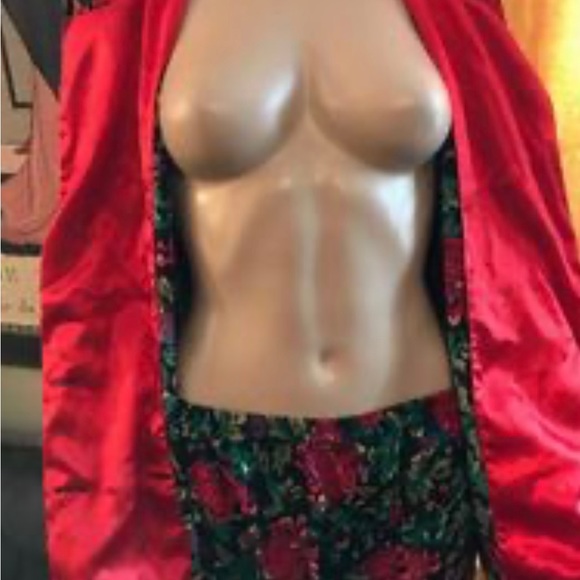 Vintage Victoria's Secret Satin Lounge PJ set size M pants and top - Picture 7 of 8